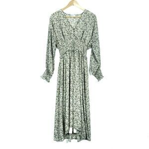Dress Forum Los Angeles Dress Medium Elastic Waist Floral Cottagecore Midi Maxi